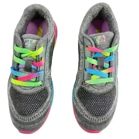 Fila Kids Kameo 3 Shoes Size 4 Gray Multi Color At - Picture 9 of 10